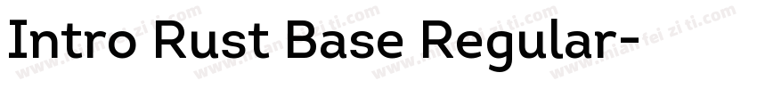 Intro Rust Base Regular字体转换